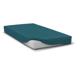 Microfibre Fitted Sheet 82 g – Soft, Breathable, Ultra-Easy Iron – Duck Egg Blue – Bed Sheet 160 x 200 cm – 30 cm Corner – Washable, Quick Dry, Easy Care