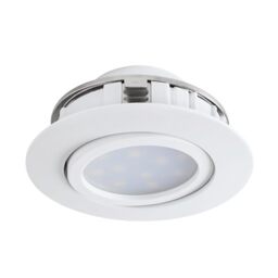 EGLO LED recessed spotlight Pineda, LED spot made of plastic
