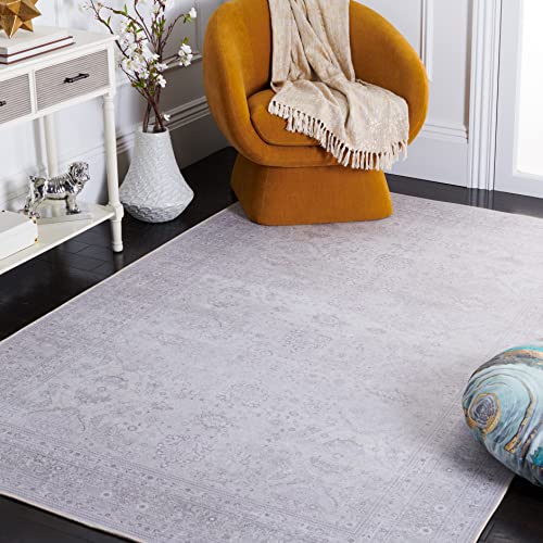 Safavieh Traditional Rug Ideal for High Traffic Areas - Machine Washable and Non Slip - Tucson Collection, Short Pile, in Beige, 91 X 152 cm