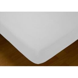 ECOMMERC3 - Fitted Sheet for 105 cm Bed - Fitted Sheet White Softness, Resistance and 100% Made in Spain