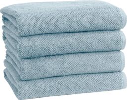 Simpli-Magic Popcorn Textured Bath Towels (4 Pack, Blue)