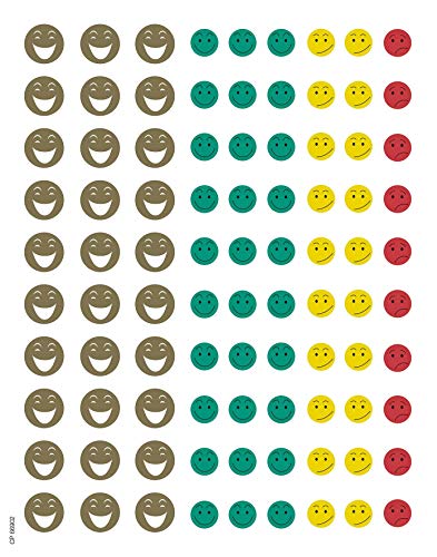 APLI 2 Sheets Gomets Mini Happy Face 16800