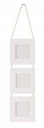 Cardboard Picture Frame 3-Part 7 x 7 cm White