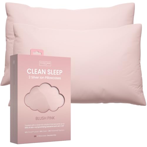 Clean Skin Club Pillowcases (2, Pink, Standard)