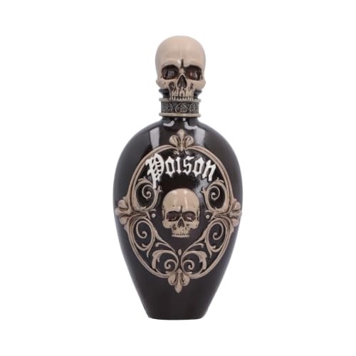 Nemesis Now Gothic Apothecary Bottle Figurines (Poison) - Hand-Painted Gothic Bottle Ornament with Sculpted Stopper and Raised Apothecary Detail