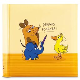 Hama DieMaus Slip-in Album (Memo Album with 100 Pages, for Inserting 200 Photos in 10 x 15 Format with the Mouse, for Children's Photos, Baby Album, Friends) Orange