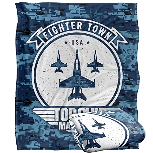"Top Gun: Maverick Blanket, 152 x 127 cm Fighter Town USA Silky Touch Super Soft Throw Blanket, 50"" x 60"""
