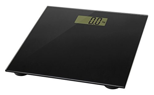 Omega obsb Electronic Personal Scales Black Rectangle – Bathroom Scale (LCD, 30.5 x 72 mm, Black, 6 mm, CR2032, 1 pc (S))