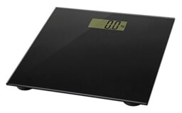 Omega obsb Electronic Personal Scales Black Rectangle – Bathroom Scale (LCD, 30.5 x 72 mm, Black, 6 mm, CR2032, 1 pc (S))