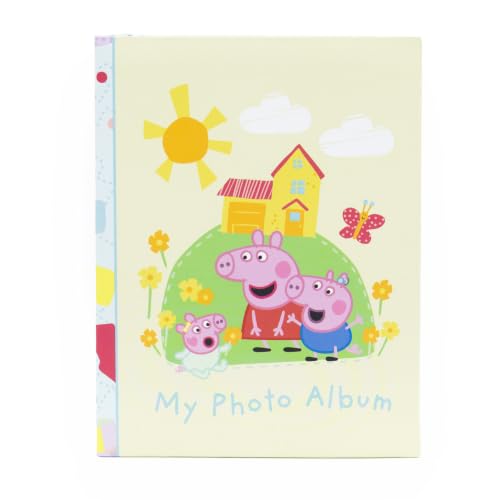 Peppa Pig Small Photo Album - Holds 100 Photos - Peppa Pig Baby Evie Design - Sturdy Hardback with Padded Cover - Keepsake Memory Book