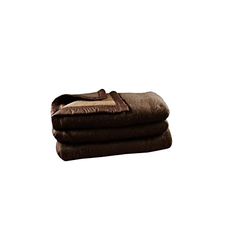 Poyet Motte Napoli Havana/Beige Acrylic Blanket Havana Beige 260 x 240 x 1 cm