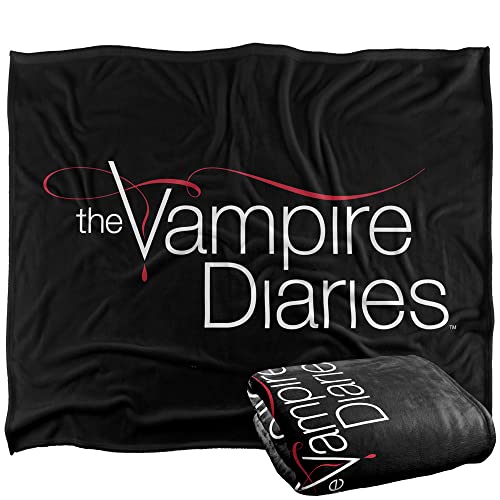 VAMPIRE DIARIES Tvd Logo Officially Licensed Silky Touch Super Soft Throw Blanket 152 x 127 cm