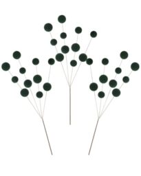 WeRChristmas Sage Green Velvet Bauble Christmas Tree Pick, 70cm