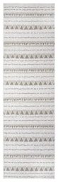 NORTHRUGS Indoor and Outdoor Rug Bahamas 80 x 250 cm - Reversible Rug Weatherproof Boho Design Ethnic Pattern Runner for Balcony Patio Garden Conservatory Living Room Rug Waterproof in Linen