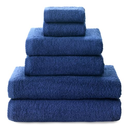 Top Towel - Set of 2 Hand Towels, 2 Bath or Shower Towels and 2 Bidet Towels - Towel Set - 100% Cotton - 400 g/m6