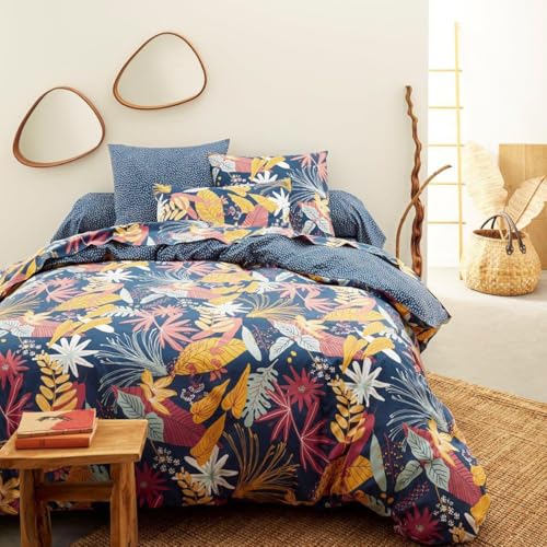 Jacquard Printed Duvet Cover, Jade, 200 x 200 cm, Origin