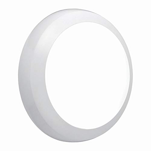 National Lighting Hydra Outdoor Weatherproof Vandal Resistant IK08 Round LED Bulkhead Ceiling Wall Lamp IP65 Rated
