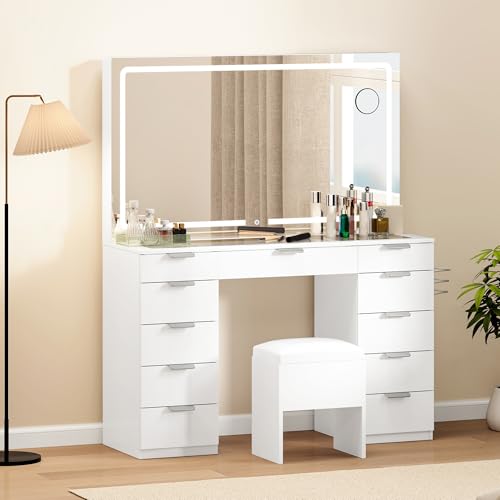 Amazon Vanity Table Discount YITAHOME Dressing Table Stool Set