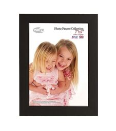 INOV8 British Made Real Wood Picture/Photo Frame 7x5 Inch(18x12cm) - Auckland 20mm Pine Black