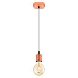 EGLO pendant light Yorth, Single-Bulb Cord Pendant Vintage, Industrial