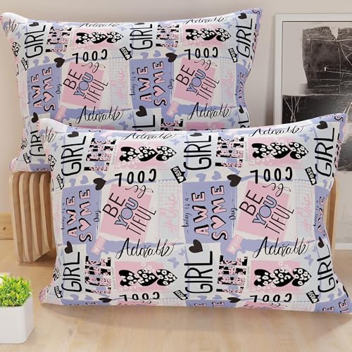 PETTI Artigiani Italiani - Pair of Pillow Cases 30 x 30 cm in Microfibre, Cushions for Bedroom Furniture, Sofa, Living Room, Set of 2 Cushion Covers, Girl Cool Pillowcase, 100% Made in Italy