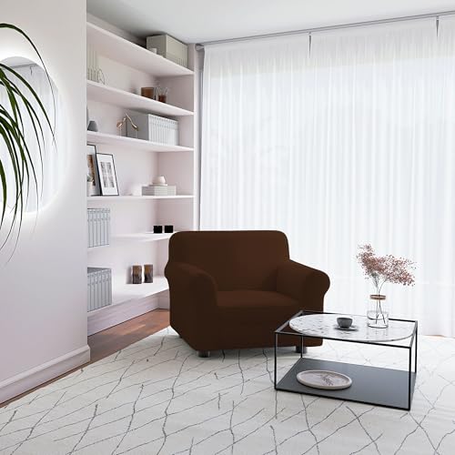 Italian Bed Linen Two-way Sofa Cover More Beautiful Brown 1 Seater