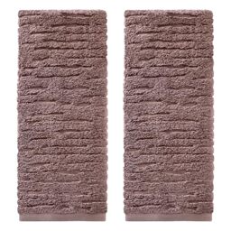 SKL Home CloudSoft Cotton Luxury 2-Piece Hand Towel Set, Soft Plum