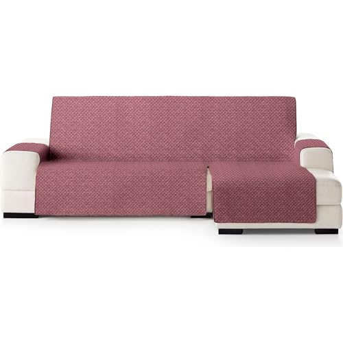 ECOMMERC3 Chaise Longue Sofa Cover Extra Right Versatile Fit and Easy to Install ??? Red Right Chaise Longue Sofa Cover, Ideal for Partial Protection and Use with Pets