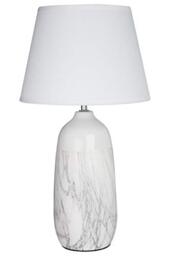 Premier Housewares Reading White Ceramic Table Lamp/Office Reading Lamp/ w25 x d25 x h46cm.