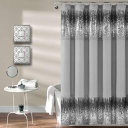 Lush Decor Shimmer Sequins Shower Curtain