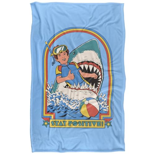 Steven Rhodes Stay Positive Silky Touch Super Soft Throw Blanket 91 X 147 Cm