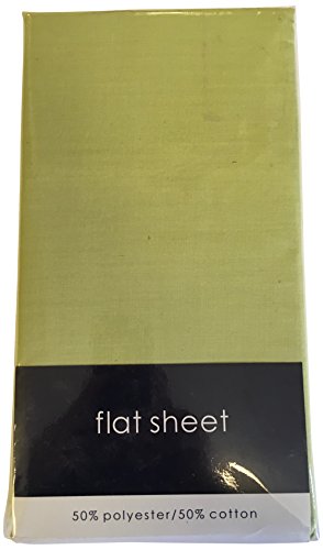 Rapport Home 56 Pick Non Iron Flat Sheet - Green Kingsize Flat Sheet