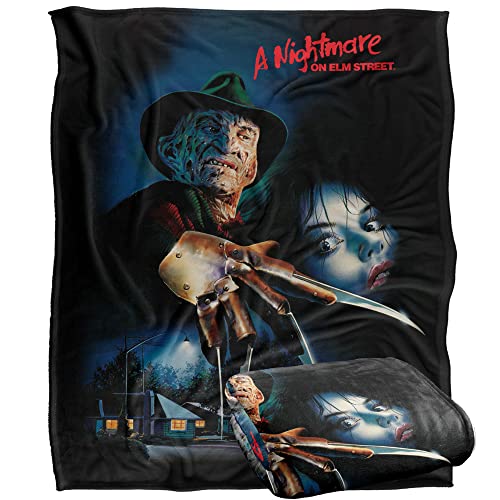 NIGHTMARE ON ELM STREET A Blanket, 152 x 127 cm Freddy Poster Silky Touch Super Soft Throw Blanket