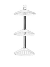 Premier Housewares 3-Tier Bathroom Corner Shelf Unit - White