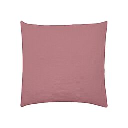 Double Washed Cotton Gauze Pillowcase, Tenderness, Canyon Pink, 65 x 65 cm, Essix