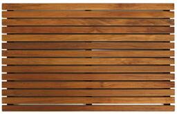 "Bare Decor Spa, Door Mat in Solid Teak Wood and Oiled Finish, 31.5"" W x 19.5"" L x 1.5"" H"