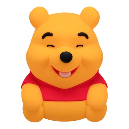 Paladone Disney Winnie the Pooh SquishyGlo Rechargeable Silicone Night Light, 15.5cm, 1–3 Hour Timer, 3 Brightness Levels, Officially Licensed