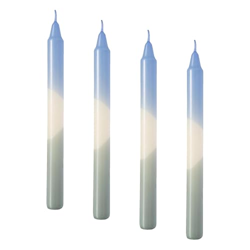 like. by Villeroy & Boch Like Home Taper Candle Ice & Sage, 2 x 23 cm, 2 Items, Multicoloured (Pack of 4)