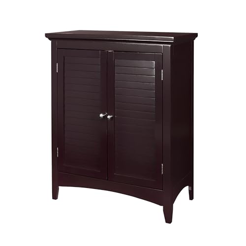 VERSANORA Teamson Home Bathroom Brown Wooden Free Standing Cabinet Unit ELG-595