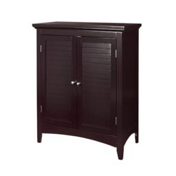 VERSANORA Teamson Home Bathroom Brown Wooden Free Standing Cabinet Unit ELG-595