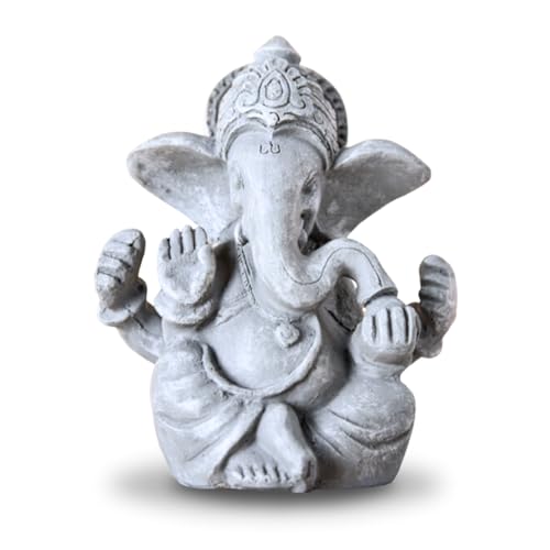 Zen'Light SBG Ganesha Grey Stone Statue 8 x 6 x 12 cm