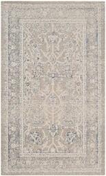 SAFAVIEH Traditional Rug for Living Room, Dining Room, Bedroom - Patina Collection, Short Pile, in Taupe and Taupe, 91 X 152 cm