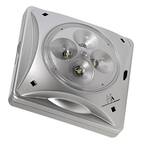 Maclean MCE124 Solar Schirm-leuchte Sonnenschirm Licht LED D??mmerungssensor 4xLED Magnet Verbindung Regenschirm Umbrella Light
