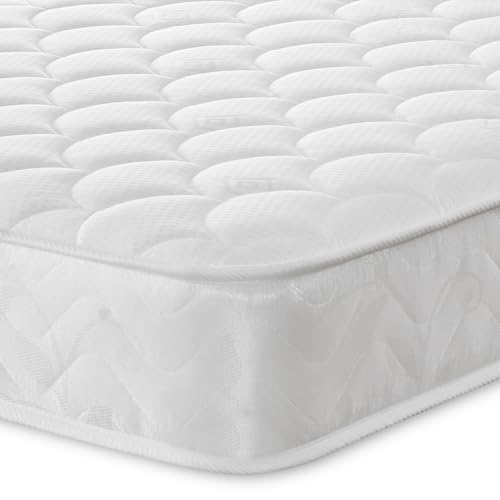 eXtreme comfort ltd Shell Hybrid Shorty Mattress 75 x 175cm. 18cm Deep. Memory Foam Layer & Spring Unit. Soft Comfort Firmness. UK Made, Rolled & Boxed