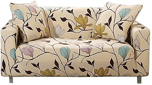 HOOBUY Printed Sofa Cover Stretch Couch Covers Patterned Sofas Seater Slipcovers for 4 Cushion Couch Set MNK (4 Seater/Large 3 Seater)