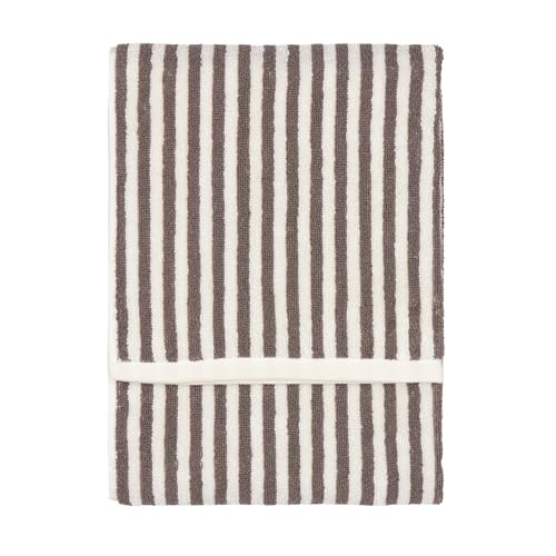 Yard Hebden Hand Towel – Ultra Soft 100% Cotton Terry Striped Luxury Bathroom Towel (Chocolate – 50x100cm)
