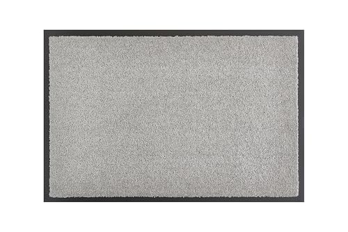 andiamo Verdi Doormat Non-Slip Dirt Trapper Mat for Entrance Area 90 x 150 cm Silver