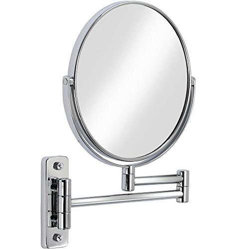 "Better Living Doubled Sided Mirror with 5X Magnification, Metal, Chrome, 10"" x 1"" x 12.25"""