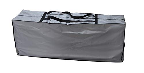 "acoveritt Outdoor Rectangular Cushion/Cover Storage Bag, Protective Zippered Storage Bags with Handles, 60""X20""X28"" Grey"