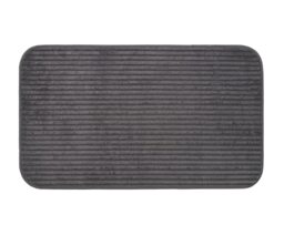 Gözze - Non-Slip Soft Bath Mat, 100% Polyester, 60 x 100 cm - Anthracite